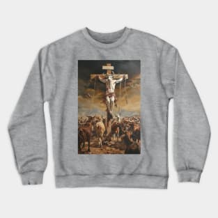 The Crucifixion of Cow Crewneck Sweatshirt